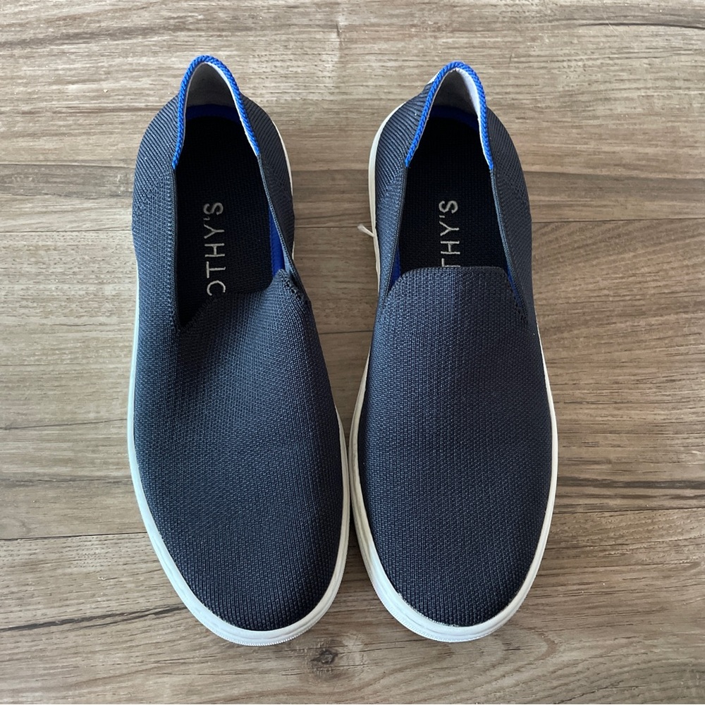 Rothy’s navy blue slip on shoes sneakers size 7.5